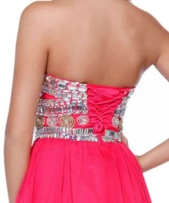 Nox Anabel - 8153 Strapless Bejeweled Bodice Long Evening Dress