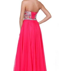 Nox Anabel - 8153 Strapless Bejeweled Bodice Long Evening Dress