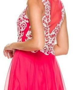 Nox Anabel - 8154 Floor Length Lace Bodice Gown 11 Nox Anabel - 8154 Floor Length Lace Bodice Gown