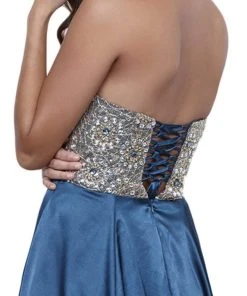 Formal Gowns Nox Anabel - 8186 Metallic Embellished Strapless Long Evening Gown 21 Formal Gowns Nox Anabel - 8186 Metallic Embellished Strapless Long Evening Gown