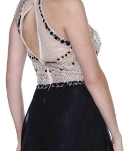 Formal Gowns Nox Anabel - 8200 Bejeweled Halter Chiffon A-line Dress 13 Formal Gowns Nox Anabel - 8200 Bejeweled Halter Chiffon A-line Dress