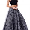 Nox Anabel - 8204 Two-Piece Halter Polka Dot Printed Evening Gown 2 Nox Anabel - 8204 Two-Piece Halter Polka Dot Printed Evening Gown