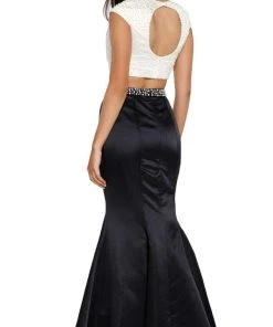 Formal Gowns Nox Anabel - 8227 Two-Piece Pearl Embellished Gown