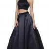 Nox Anabel - 8229 Two Piece Beaded Halter Evening Dress Formal Gowns 2 Nox Anabel - 8229 Two Piece Beaded Halter Evening Dress Formal Gowns