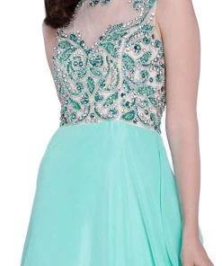 Nox Anabel - 8235 Beaded Embroidery Illusion Evening Gown Formal Gowns 11 Nox Anabel - 8235 Beaded Embroidery Illusion Evening Gown Formal Gowns