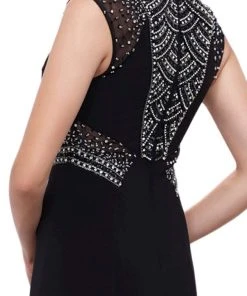 Formal Gowns Nox Anabel - 8285 Bedazzled Jewel Illusion Panel Evening Gown 9 Formal Gowns Nox Anabel - 8285 Bedazzled Jewel Illusion Panel Evening Gown