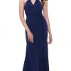 Nox Anabel - 8293 Beaded Crisscrossed Open Back Evening Gown Formal Gowns