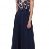 Nox Anabel - 8297 Sleeveless Lace Bodice A-Line Evening Dress