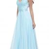 Formal Gowns Nox Anabel - 8302 Adorned Lace Bodice Sleeveless Chiffon Dress 1 Formal Gowns Nox Anabel - 8302 Adorned Lace Bodice Sleeveless Chiffon Dress