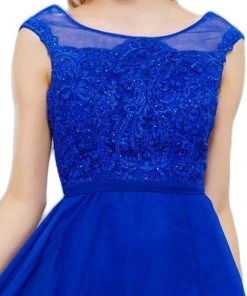 Formal Gowns Nox Anabel - 8314 Elegant Lace Bodice Scoop Back Chiffon A-Line Evening Gown 11 Formal Gowns Nox Anabel - 8314 Elegant Lace Bodice Scoop Back Chiffon A-Line Evening Gown