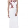 Nox Anabel - 8322 Floral Embroidered Halter Jersey Evening Dress Formal Gowns 1 Nox Anabel - 8322 Floral Embroidered Halter Jersey Evening Dress Formal Gowns