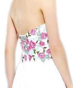 Formal Gowns Nox Anabel - 8326 Lovely Floral Halter Style Long Evening Gown