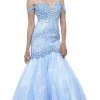 Formal Gowns Nox Anabel - 8328 Beaded Off-Shoulder Trumpet Evening Gown