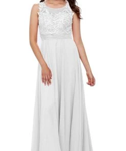 Nox Anabel - 8334 Illusion Applique Ornate Gown 11 Nox Anabel - 8334 Illusion Applique Ornate Gown