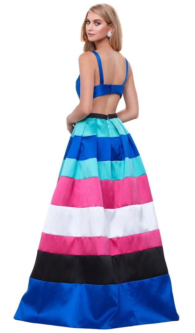 Nox Anabel - 8350 Long Sleeveless Mikado Evening Dress 5 Nox Anabel - 8350 Long Sleeveless Mikado Evening Dress