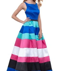 Nox Anabel - 8350 Long Sleeveless Mikado Evening Dress