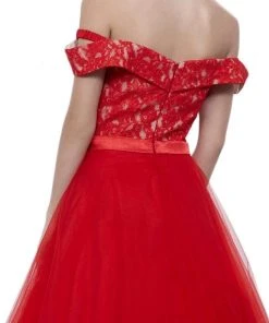 Nox Anabel - 8372 Lace Off-Shoulder Ballgown