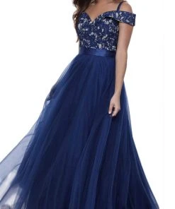 Nox Anabel - 8372 Lace Off-Shoulder Ballgown