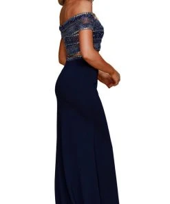 Formal Gowns Nox Anabel - C082 Two Piece Beaded Off-Shoulder Evening Dress