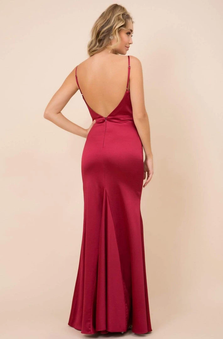 Nox Anabel - C302 Sleeveless Cowl Neckline Sheath Satin Gown 7 Nox Anabel - C302 Sleeveless Cowl Neckline Sheath Satin Gown