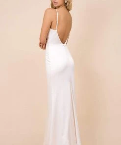 Nox Anabel - C302 Sleeveless Cowl Neckline Sheath Satin Gown 17 Nox Anabel - C302 Sleeveless Cowl Neckline Sheath Satin Gown