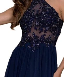 Formal Gowns Nox Anabel - G096 Beaded Lace Halter Chiffon A-line Dress 11 Formal Gowns Nox Anabel - G096 Beaded Lace Halter Chiffon A-line Dress