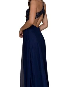 Formal Gowns Nox Anabel - G096 Beaded Lace Halter Chiffon A-line Dress 12 Formal Gowns Nox Anabel - G096 Beaded Lace Halter Chiffon A-line Dress