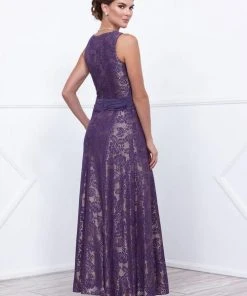 Nox Anabel - Lace Embroidered A-line Dress With Jacket 5139