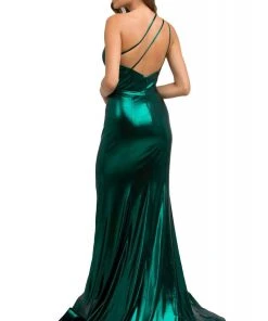 Nox Anabel - M327 Asymmetric Neck Trumpet Dress Formal Gowns