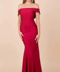 Nox Anabel - N295 Off-Shoulder Fitted Trumpet Dress