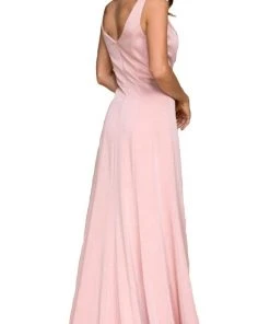 Formal Gowns Nox Anabel - Q011 Sleeveless V-neck A-line Dress