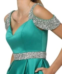 Nox Anabel - R224 Embellished Sweetheart Pleated Ballgown