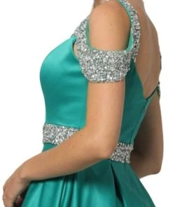 Nox Anabel - R224 Embellished Sweetheart Pleated Ballgown