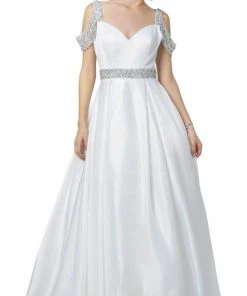 Nox Anabel - R224 Embellished Sweetheart Pleated Ballgown