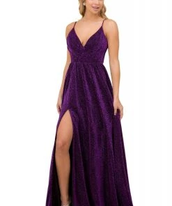 Formal Gowns Nox Anabel - R356 V Neck Animal Printed High Slit A-Line Evening Gown 14 Formal Gowns Nox Anabel - R356 V Neck Animal Printed High Slit A-Line Evening Gown