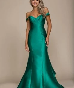 Nox Anabel - Sleek Off-Shoulder Layered Mikado Mermaid Dress C003 Formal Gowns