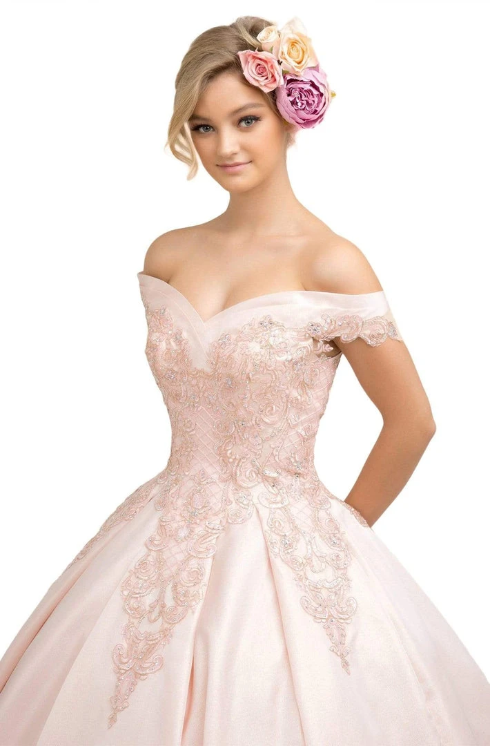 Nox Anabel - U802 Off-Shoulder Pleated Ballgown 5 Nox Anabel - U802 Off-Shoulder Pleated Ballgown