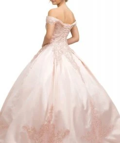 Nox Anabel - U802 Off-Shoulder Pleated Ballgown