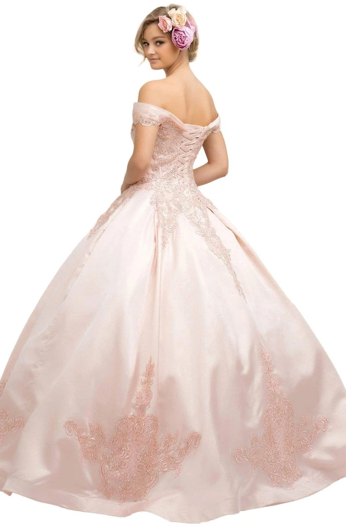 Nox Anabel - U802 Off-Shoulder Pleated Ballgown 4 Nox Anabel - U802 Off-Shoulder Pleated Ballgown