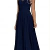 Formal Gowns Nox Anabel - Y009 Jeweled Lace Bodice Chiffon A-Line Evening Gown