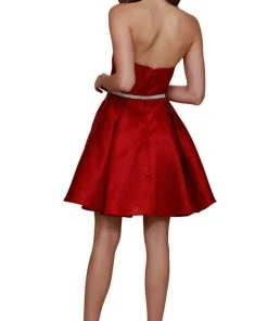 Cocktail Dresses Nox Anabel - Y661 Straight Across A-Line Cocktail Dress 16 Cocktail Dresses Nox Anabel - Y661 Straight Across A-Line Cocktail Dress