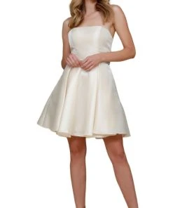 Cocktail Dresses Nox Anabel - Y661 Straight Across A-Line Cocktail Dress