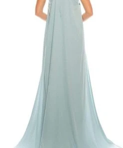 Formal Gowns Odrella - 1088 Embellished Halter Neck Flounce Bodice Gown With Slit