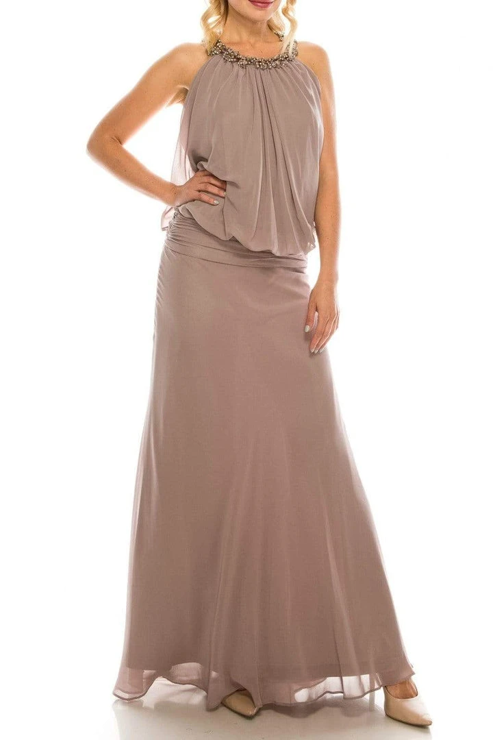 Odrella - 1321 Beaded Halter A-Line Dress Formal Gowns 3 Odrella - 1321 Beaded Halter A-Line Dress Formal Gowns