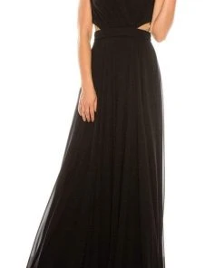 Formal Gowns Odrella - 4424 Surplice Neckline Chiffon A-Line Gown