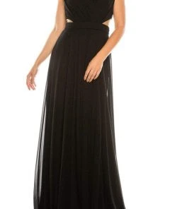 Formal Gowns Odrella - 4424 Surplice Neckline Chiffon A-Line Gown