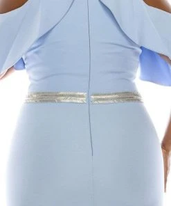 Odrella - 4513 Halter Ruffles Cold Shoulder Beaded Trumpet Gown Formal Gowns 17 Odrella - 4513 Halter Ruffles Cold Shoulder Beaded Trumpet Gown Formal Gowns