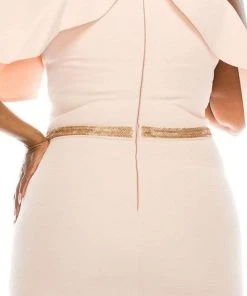 Odrella - 4513 Halter Ruffles Cold Shoulder Beaded Trumpet Gown Formal Gowns 13 Odrella - 4513 Halter Ruffles Cold Shoulder Beaded Trumpet Gown Formal Gowns