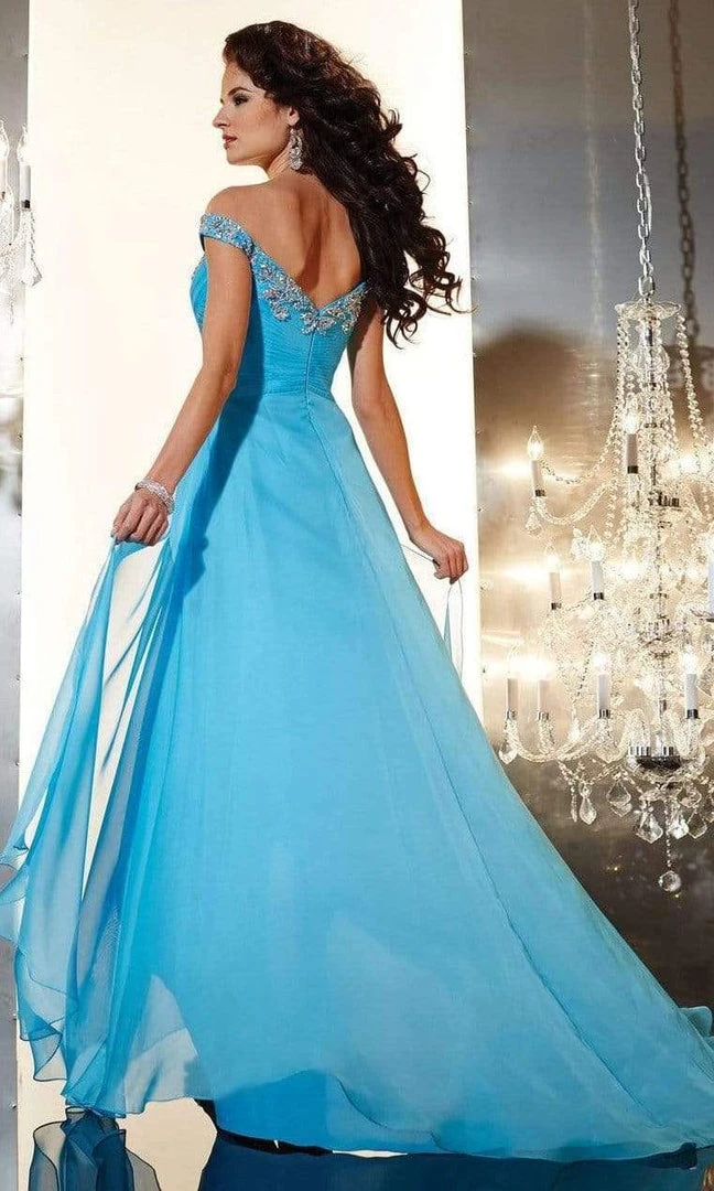 Formal Gowns Panoply - 14636 Bedazzled Off Shoulder A-line Dress 4 Formal Gowns Panoply - 14636 Bedazzled Off Shoulder A-line Dress