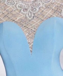 Formal Gowns Panoply - 14780 Embellished Bateau Neck Matte Jersey Trumpet Dress 8 Formal Gowns Panoply - 14780 Embellished Bateau Neck Matte Jersey Trumpet Dress